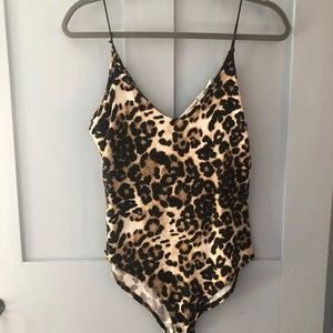 SOLD - Gaze Leopard leotard